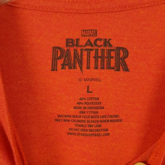 Black Panther Marvel Avenger Claw Graphic Shirt L - Picture 3 of 5